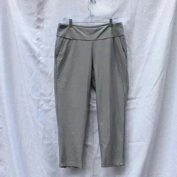 Adidas Size L Grey lightweight pockets stretch travel pants - Picture 1 of 13